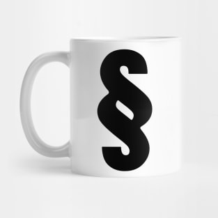 Black and White Paragraph Mug